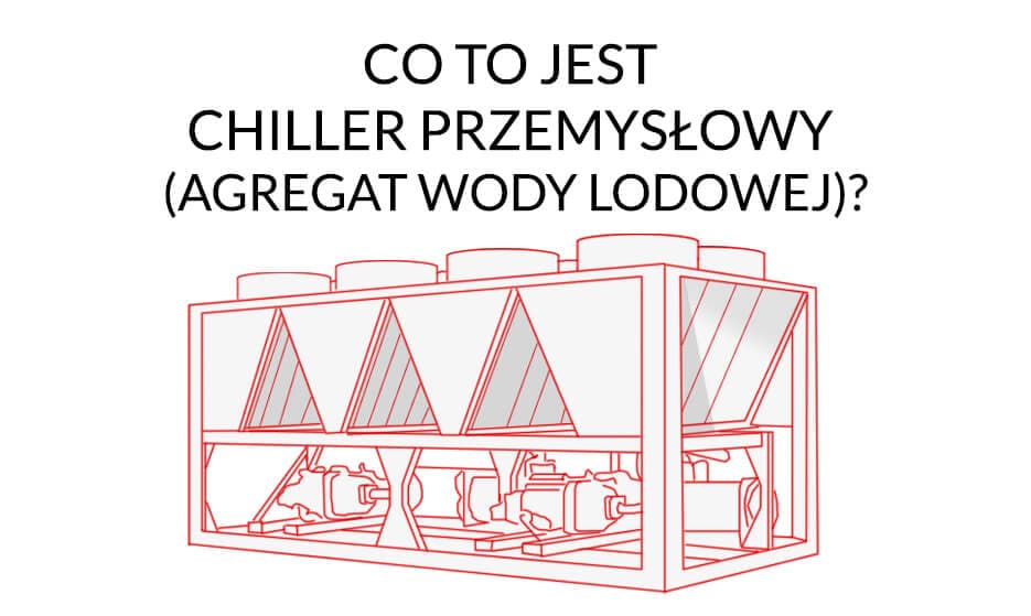 Rysunek chillera przemysłowego (agregatu wody lodowej)