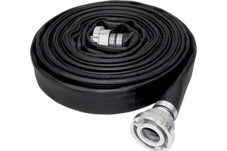 LAY FLAT RUBBER HOSE EQUIPPED WITH STORZ FLAT EQ HD 16 NBR