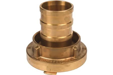 STORZ HOSE CONNECTOR WITH LONG HOSE TAIL PN 16 BRASS INPART24