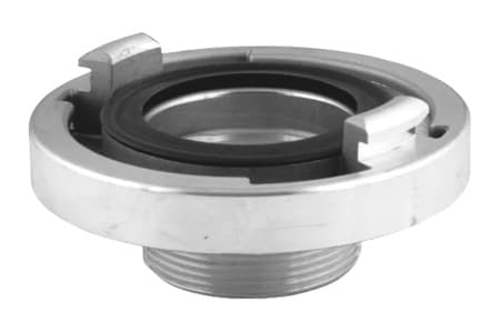 STORZ COUPLING WITH MALE THREAD CASTED ALUMINIUM PN 6 INPART24