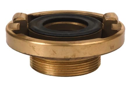 STORZ COUPLING WITH MALE THREAD BRASS PN 16 INPART24