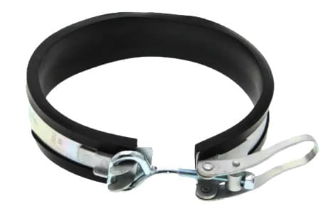 SAFETY CLAMP FOR STORZ CONNECTORS WITH RUBBER INNER RING INPART24
