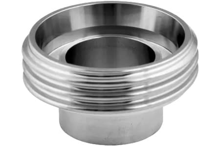 DIN WELDING MALE COUPLING WITH MALE THREAD RD SS 316 DIN 11851 INPART24