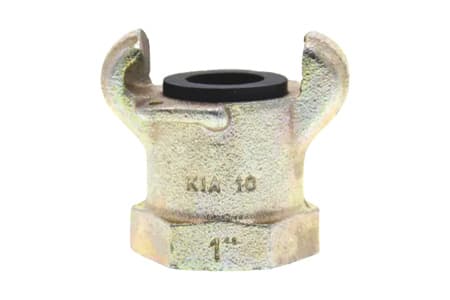 CLAW COUPLING KIG WITH FEMALE THREAD NPT ZINC PLATED IRON INPART24