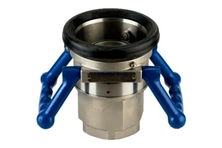 SAFETY BREAK AWAY MANN TEK COUPLING FEMALE WITH HANDLE DDP STAINLESS STEEL INPART24