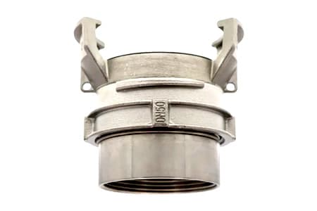 GUILLEMIN COUPLING WITH FEMALE THREAD STAINLESS STEEL WITH LATCH RING FLAT SEAL INPART24