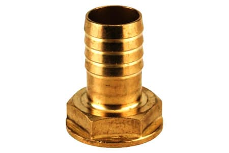 HOSE BARB FITTING WITH FEMALE THREAD FROM BRASS INPART24