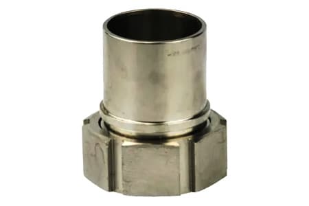 HOSE FITTING WITH FEMALE THREAD AND SMOOTH TAIL FOR SAFETY CLAMPS STAINLESS STEEL SS 316 INPAR2T4