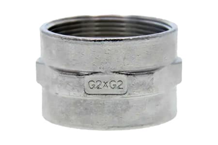 EQUAL SOCKET ADAPTOR WITH FEMALE THREAD STAINLESS STEEL SS 316 INPART24