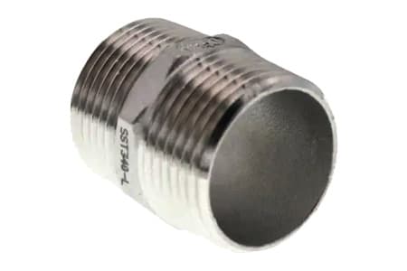 DOUBLE NIPPLE MALE THREAD BSP FROM STAINLESS STEEL INPART24