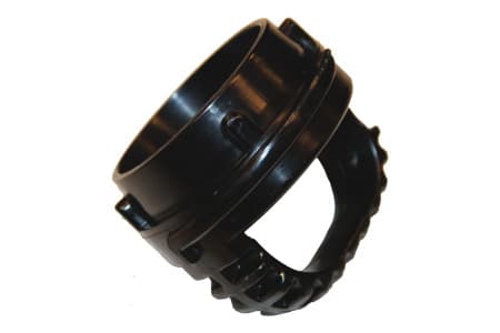DIN TANKWAGON MALE DUST PLUG STYLE VB WITH HANDLE POLIAMIDE PP INPART24