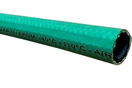 MULTI PURPOSE CASTOR 20 OHM EPDM GREEN RUBBER HOSE FOR HOT WATER AIR PRESSURE GLYCOL INPART24