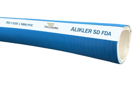 Rubber food hose for fatty products milk Lactera ALIKLER NBR Trelleborg Inpart24