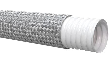 Corrugated PTFE hose POLAR L FOOD with SS 304 braid Inpart