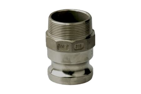 CAMLOCK TYP F MESKI WTYK Z GWINTEM ZEWNETRZNYM BSP NPT ZE STALI NIERDZEWNEJ AISI 316 INPART24