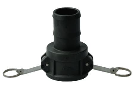CAMLOCK COUPLING TYPE C FEMALE PART WITH HOSE TAIL FROM POLYPROPYLENE MATERIAL INPART24 