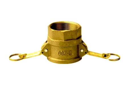 CAMLOCK TYPE D FEMALE PART WITH FEMALE THREAD FROM BRASS INPART24