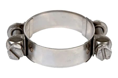 Machinetec Stainless Steel Motorcycle Exhaust Clamp - W4 Style, Multiple Sizes (Choose Your Size)
